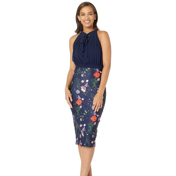 Ted Baker London Dresses & Skirts - ***SOLD*** Ted Baker Shimma Halter Neck Pleated Dress